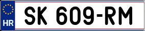 Trailer License Plate